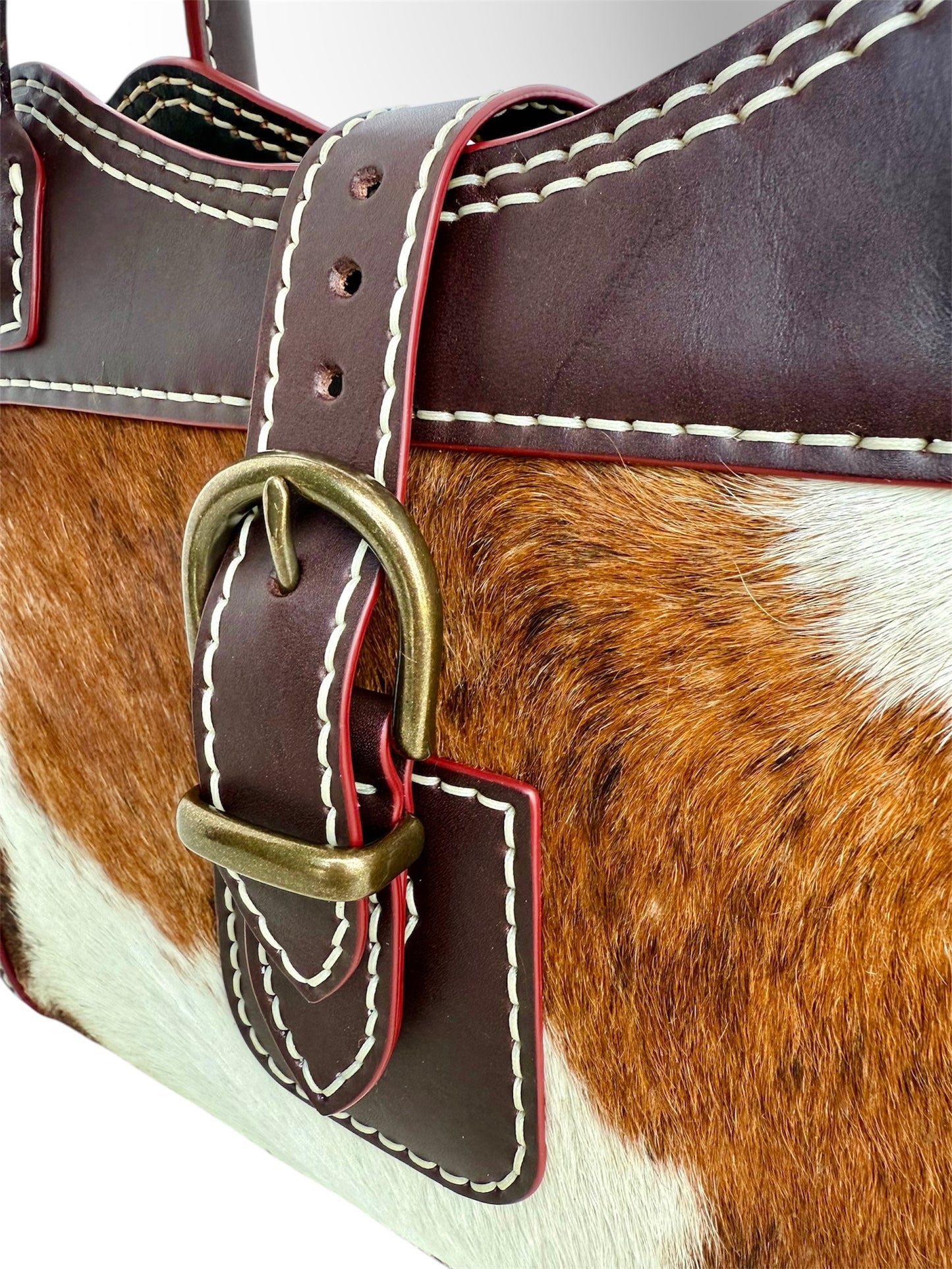 Hair-On-Hide Structure Handbag