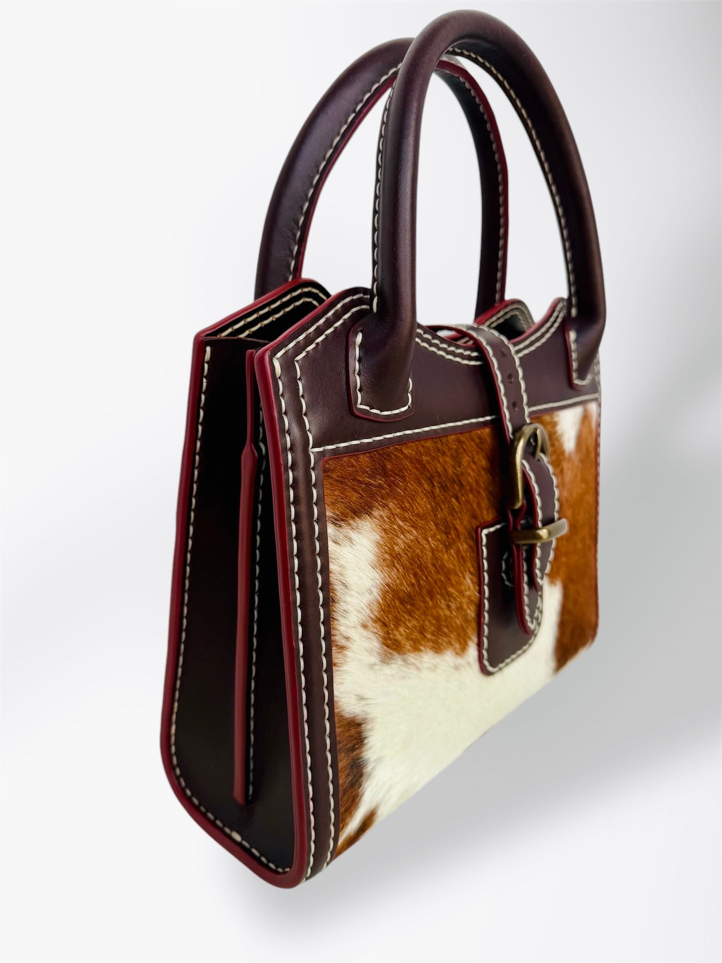 Hair-On-Hide Structure Handbag