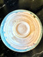 Aqua, Cobalt Blue & Cream Spiral Bowl