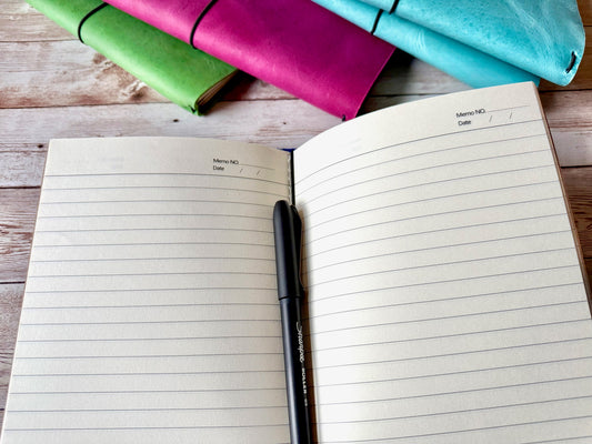 Midori-Style Refillable Leather Journals