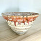 Mesa Red & White Spiral Wheel-Thrown Bowl