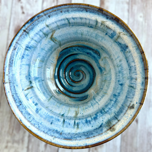 Cobalt Blue Spiral bowl