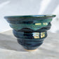 Teal and Navy Blue Spiral Bowl
