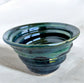 Teal and Navy Blue Spiral Bowl