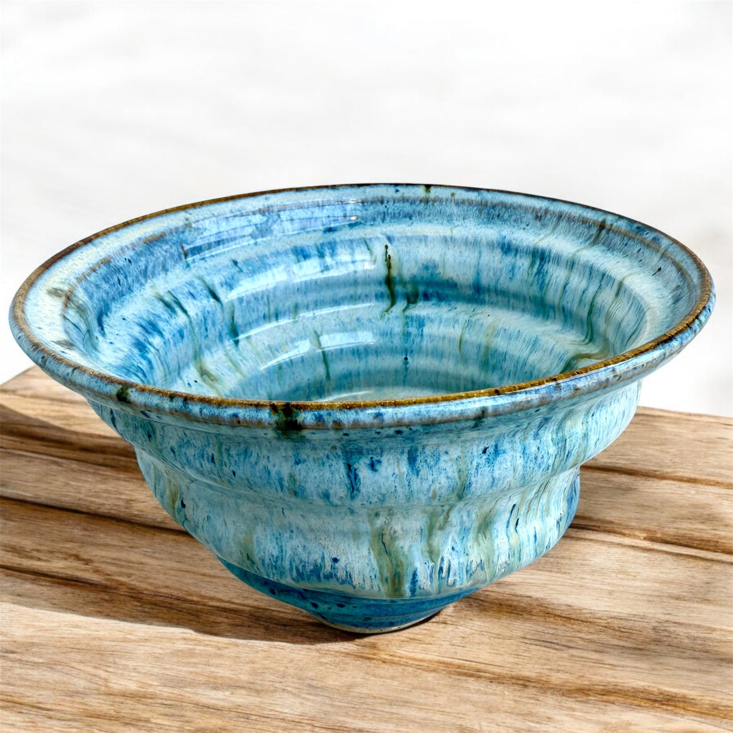 Cobalt Blue Spiral Bowl